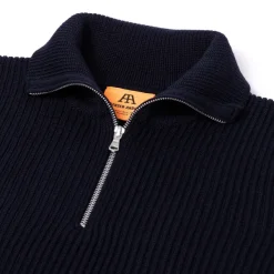 Specials X MJ Andersen-Andersen X Mj: Sweater "Half-Zip Troyer" Made Of Pure Merino