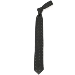 Cesare Attolini Archivio Storico: Silk And Wool Tie "Quadri Jacquard" - Handrolled