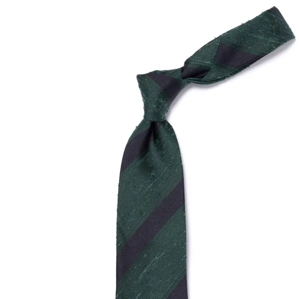Cesare Attolini Archivio Storico: Tie "Blocco Di Shantung" In Pure Silk - Handrolled