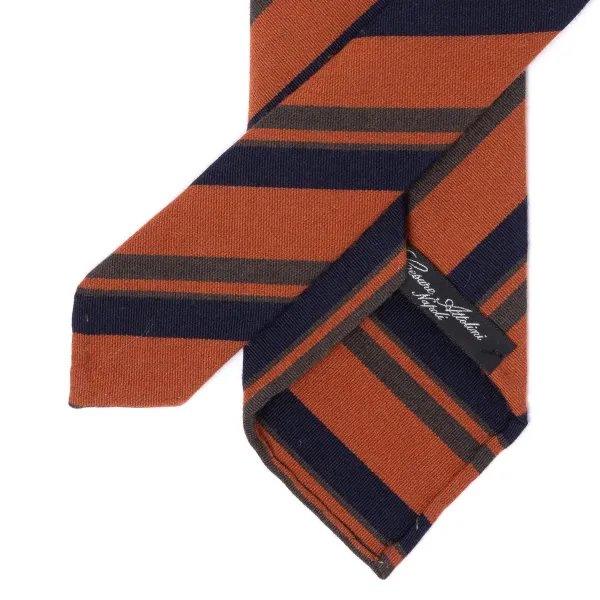 Cesare Attolini Archivio Storico: Tie "Multipli Estivi" In Wool And Cotton - Handrolle