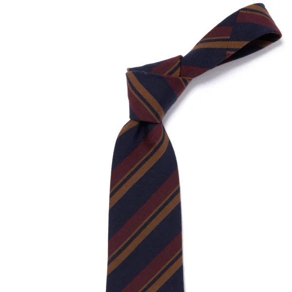 Cesare Attolini Archivio Storico: Tie "Multipli Estivi" In Wool And Cotton - Handrolle