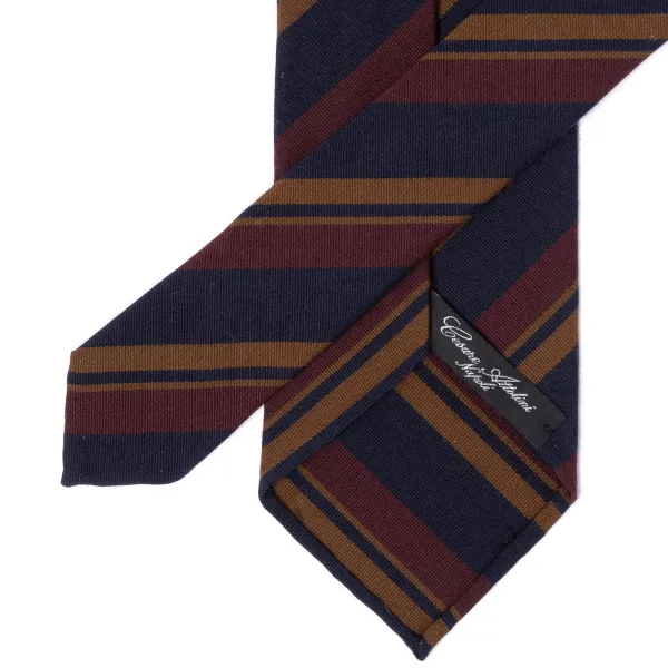 Cesare Attolini Archivio Storico: Tie "Multipli Estivi" In Wool And Cotton - Handrolle