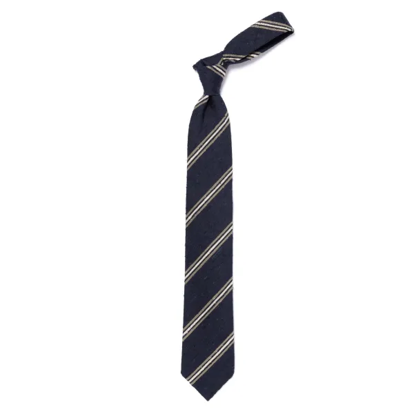 Cesare Attolini Archivio Storico: Tie "Striscia Di Shantung" In Pure Silk - Handrolled