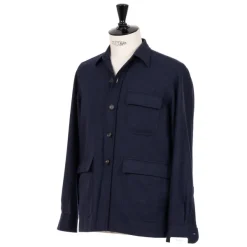 De Petrillo Aubergine Blue Sports Jacket 