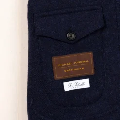 De Petrillo Aubergine Blue Sports Jacket 