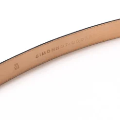 Simonnot-Godard Belt Made Of Original "Suede-Skin" Calfskin - Handcrafted
