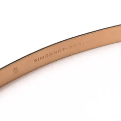 Simonnot-Godard Belt Made Of Original "Suede-Skin" Calfskin - Handcrafted