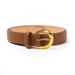 Simonnot-Godard Belt Made Of Original "Taurillons" Made Of Cub Leather - Handcrafted