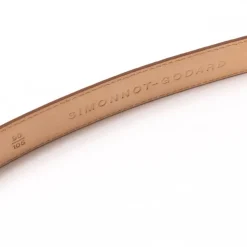 Simonnot-Godard Belt Made Of Original "Taurillons" Made Of Cub Leather - Handcrafted