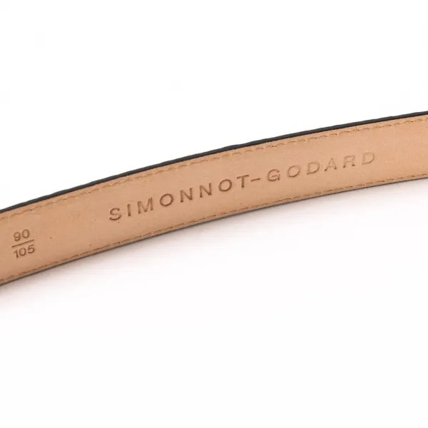 Simonnot-Godard Belt Made Of Original "Taurillons" Made Of Cub Leather - Handcrafted