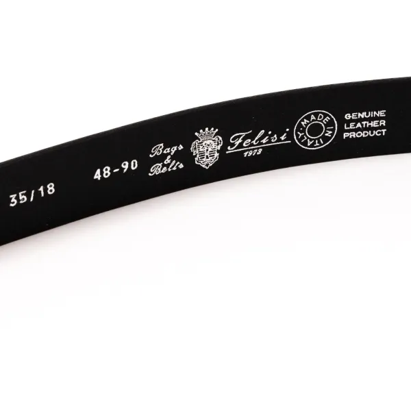 Felisi Belt "Saddle Strap" Made Of Black Saddle Leather - Handcrafted