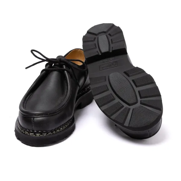 Paraboot Black Derby "Michael" Made Of Waxed Calf Leather