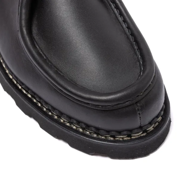 Paraboot Black Derby "Michael" Made Of Waxed Calf Leather