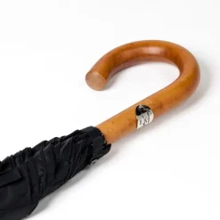 Maglia Black Umbrella "Traveller" With Wooden Handle