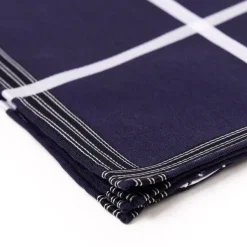 Simonnot-Godard Blue Patterned Handkerchief 