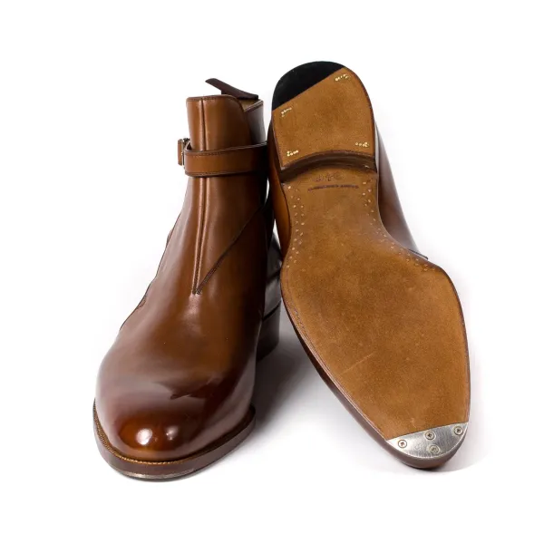 Saint Crispin's Boot "Jodhpur" Made Of Brown Calfskin - Purely Handcrafted