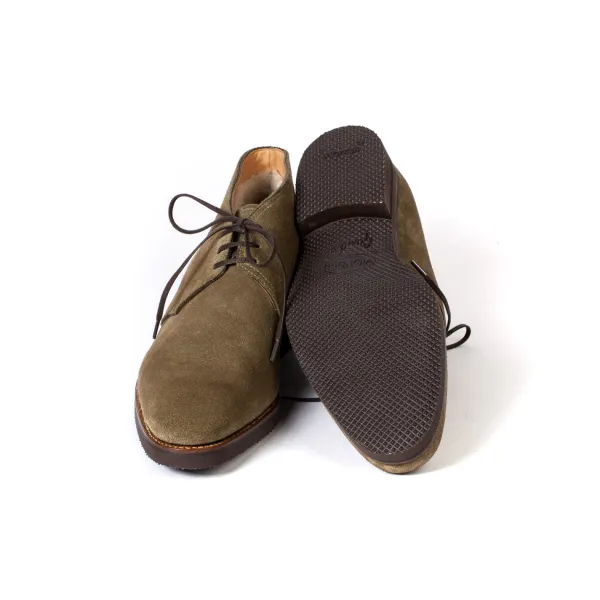 Saint Crispin's Boote "Chukka" With Lambskin Lining Made Of Suede
