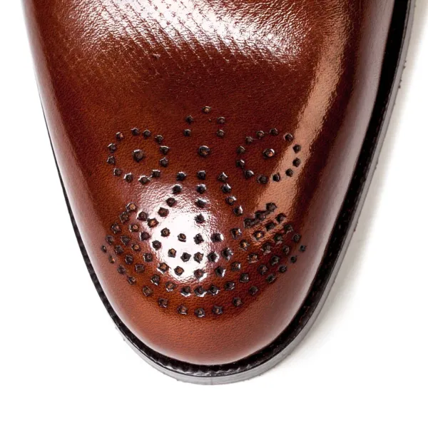 Saint Crispin's Bootee "Chukka" Made Of Brown Calfskin "Russian Calf"
