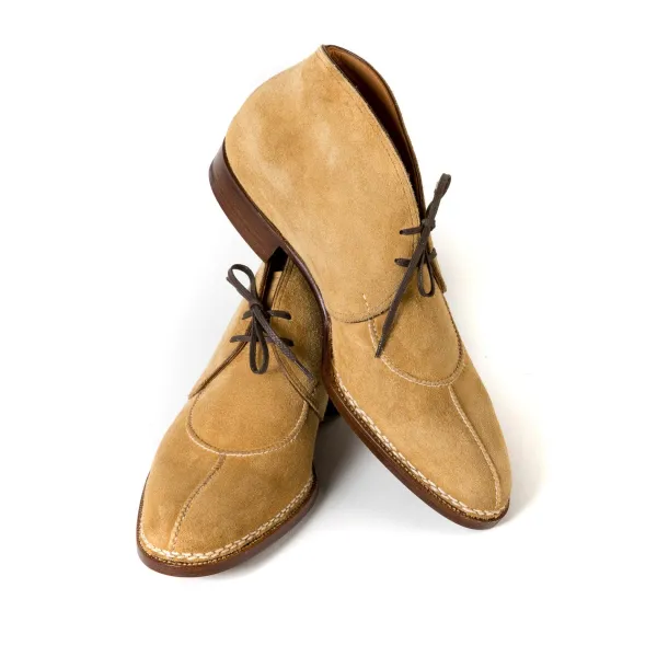 Saint Crispin's Bootee "French Norvegian" Made Of Light Brown Kudu-Antilope Full-Grain Leather