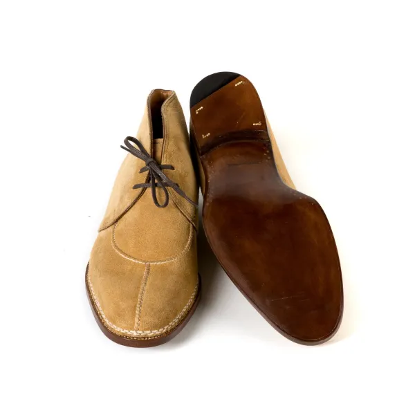 Saint Crispin's Bootee "French Norvegian" Made Of Light Brown Kudu-Antilope Full-Grain Leather
