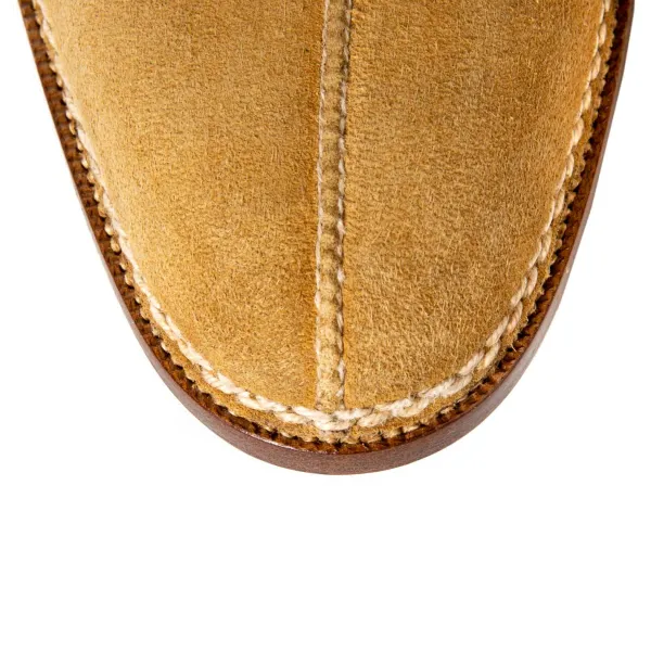 Saint Crispin's Bootee "French Norvegian" Made Of Light Brown Kudu-Antilope Full-Grain Leather