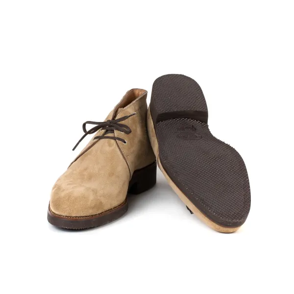 Saint Crispin's Bootee "New Chukka" Aus Sandfarbenem Kudu-Antilope Rauhleder - Reine H