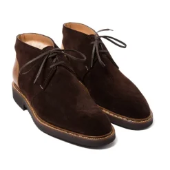 Saint Crispin's Bootee "Winter Sport Chukka" Made Of Dark Brown Suede - Enti