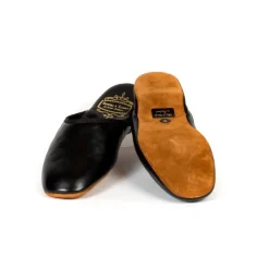 Bowhill u0026 Elliott Bowhill & Elliot X Mj: Black Slipper Made Of Calfskin