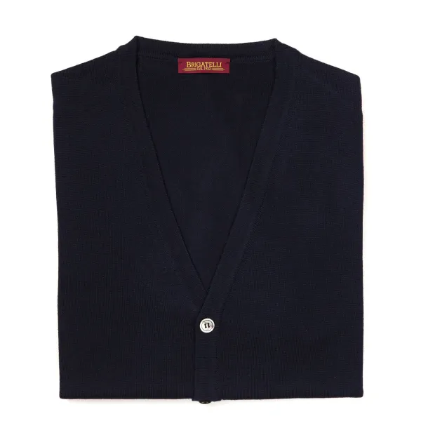 Brigatelli dal 1922 Per Michael Jondral: Cardigan Made Of Finest Merin