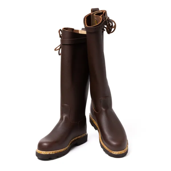Paraboot Brown Winter Boot "Samur" Waxed Cowhide Leather