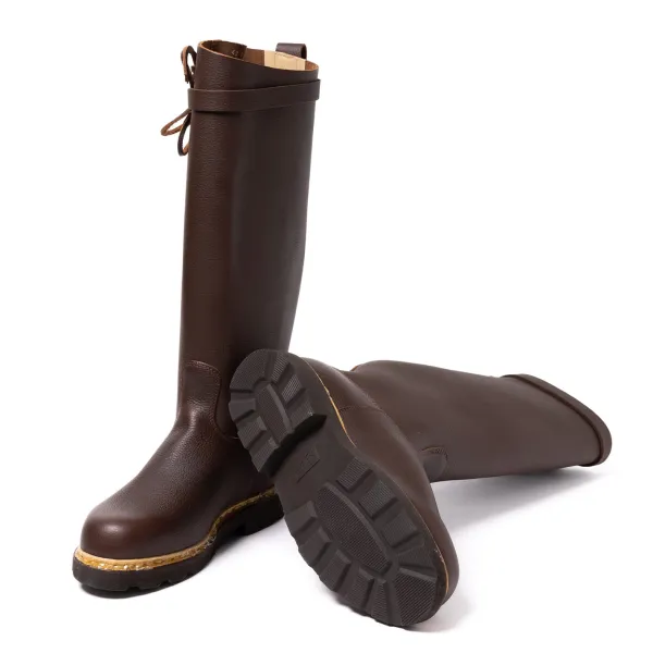 Paraboot Brown Winter Boot "Samur" Waxed Cowhide Leather