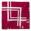 Simonnot-Godard Burgundy Handkerchief "Picasso" Made Of Pure Cotton