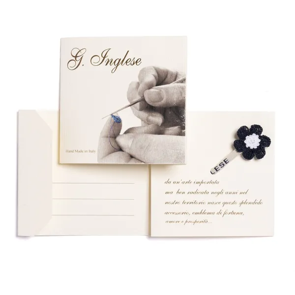 G. Inglese Buttonhole Flower "Fiore Marino" - Handmade