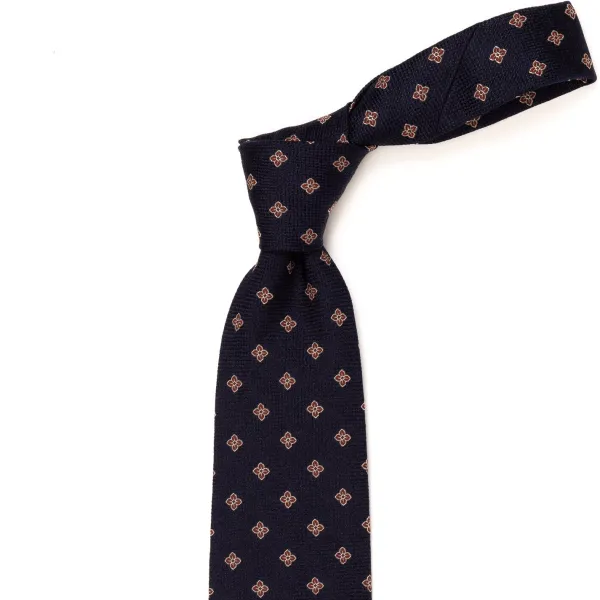Cesare Attolini Ca Archivio Storico: Tie "Fiori Florentini" Pure Silk - Handrolled