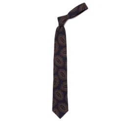 Cesare Attolini Ca Archivio Storico: Tie "Grandi Medaglioni" In Pure Wool - Handrolled