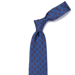 Cesare Attolini Ca Archivio Storico: Tie "Medaglione Quadretto" In Pure Silk - Handrol