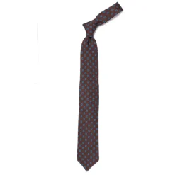 Cesare Attolini Ca Archivio Storico: Tie "Medaglione Quadretto" In Pure Silk - Handrol