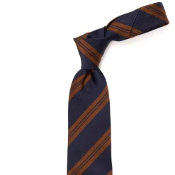 Cesare Attolini Ca Archivio Storico: Tie "Nuova Universita" In Pure Silk - Hand Rolled