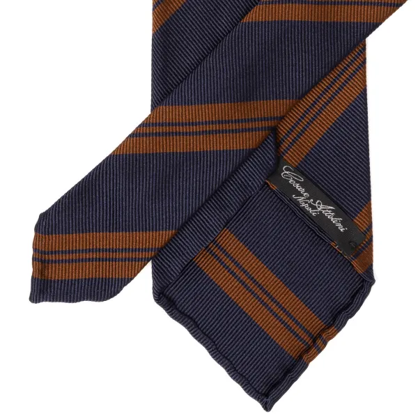 Cesare Attolini Ca Archivio Storico: Tie "Nuova Universita" In Pure Silk - Hand Rolled