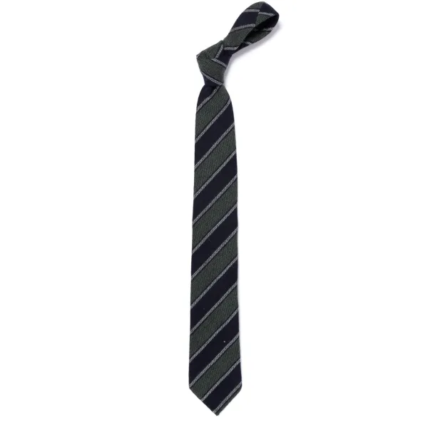 Cesare Attolini Ca Archivio Storico: Tie "Nuovo Reggimento" In Pure Cashmere - Handrol