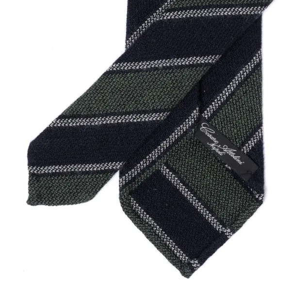 Cesare Attolini Ca Archivio Storico: Tie "Nuovo Reggimento" In Pure Cashmere - Handrol