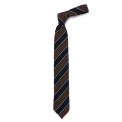 Cesare Attolini Ca Archivio Storico: Tie "Nuovo Reggimento" In Pure Cashmere - Handrol