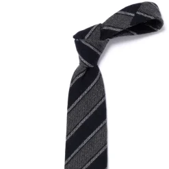 Cesare Attolini Ca Archivio Storico: Tie "Nuovo Reggimento" In Pure Cashmere - Handrol