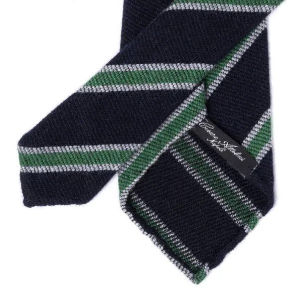 Cesare Attolini Ca Archivio Storico: Tie "Nuovo Collegio" In Pure Cashmere - Handrolle