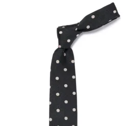 Cesare Attolini Ca Archivio Storico: Tie "Punti" Pure Silk - Handrolled