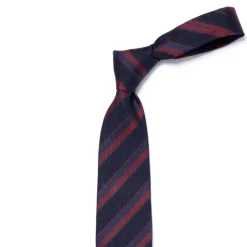 Cesare Attolini Ca Archivio Storico: Tie "Strisce Della Scuola" In Silk And Wool - Han