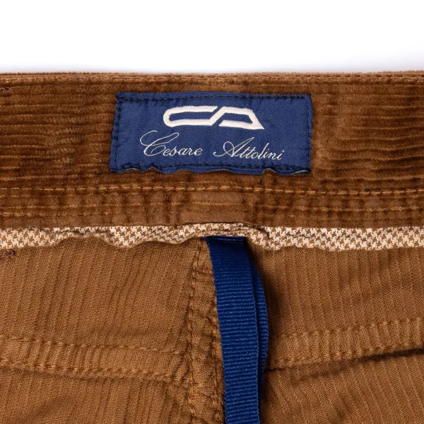 Cesare Attolini Ca Exclusively For Mj: Luxury Jeans "Soft-Cord" Made Of Soft Cotton Mi