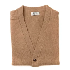 William Lockie Cardigan "Datched" Made From Pure Camel Hair