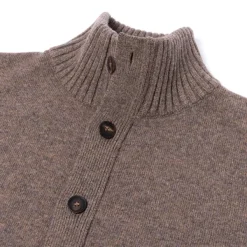 William Lockie Cardigan "Lakeland Turtle" In 2 Ply Geelong Lambswool