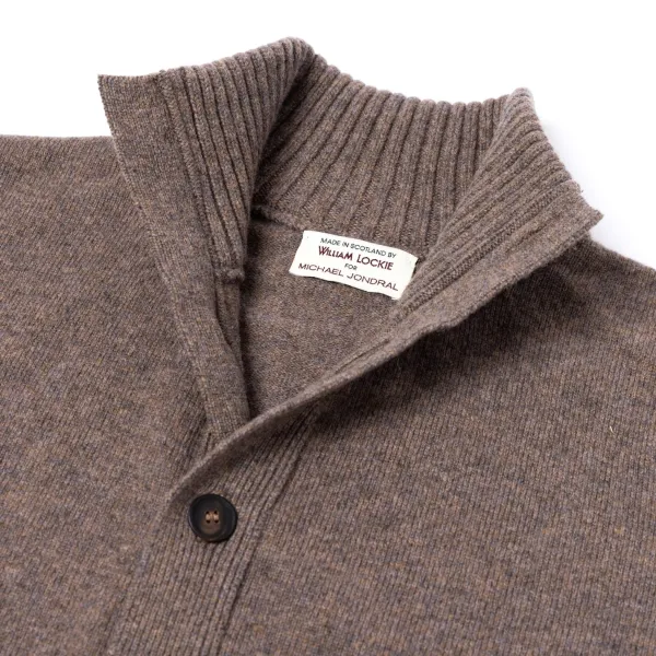 William Lockie Cardigan "Lakeland Turtle" In 2 Ply Geelong Lambswool